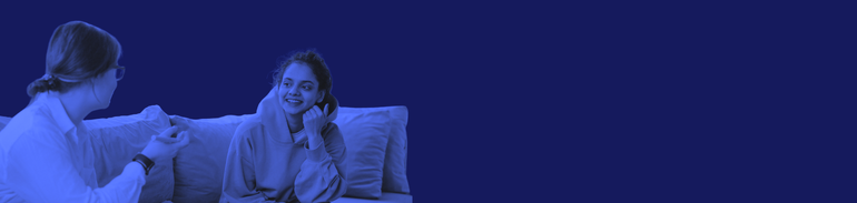 woman and young person at counselling