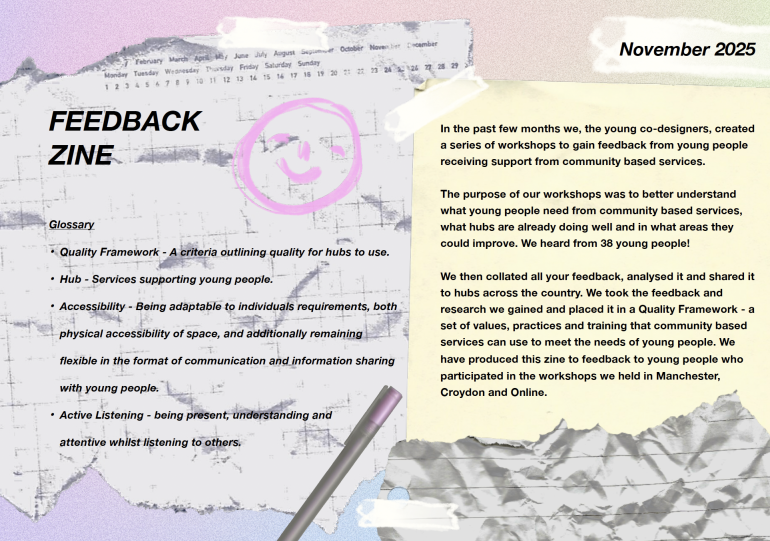 screenshot of youth engagement co-designers zine