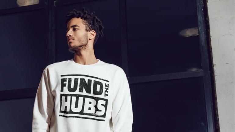 fund the hubs jumper